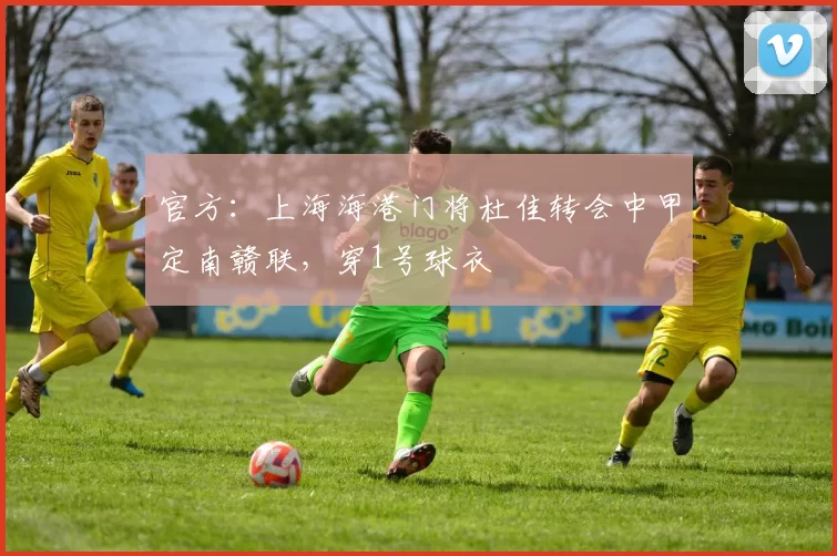 官方：上海海港门将杜佳转会中甲定南赣联，穿1号球衣
